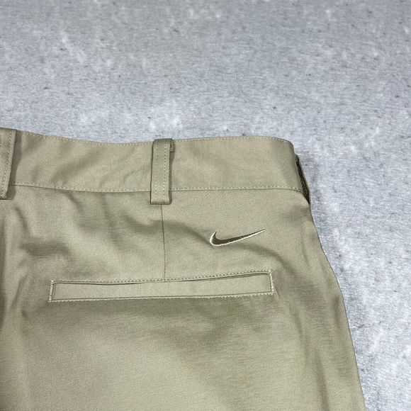 Nike Pants Mens Size 32 Tan Flat Front Tech Golf Dri-Fit 472532-235 Chino 2632 - Picture 5 of 11